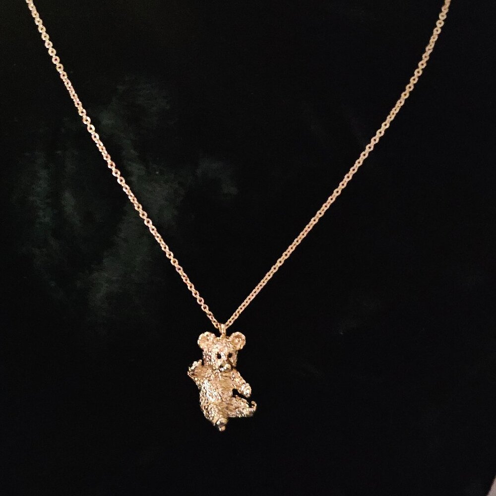 Vintage CINER Bear Necklace